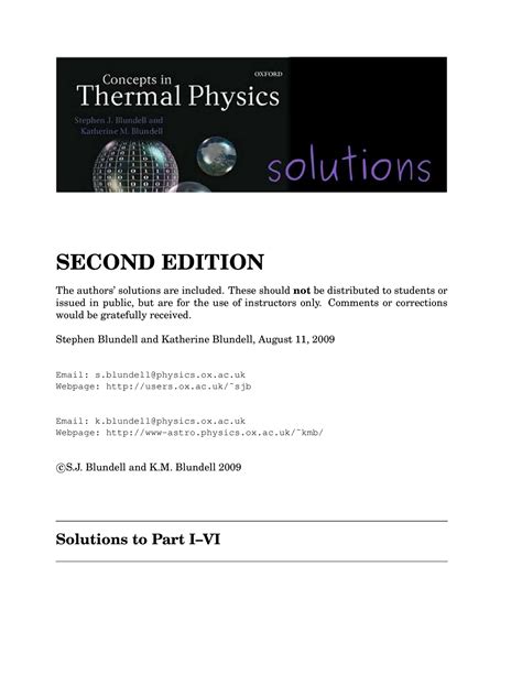Concepts in thermal physics solutions manual. - Catalogo ricambi per escavatori takeuchi tb125.